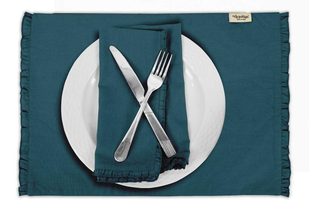 Vargottam Черный домашний декор, двусторонний декор стола, оборки, салфетки, двусторонний обеденный коврик-набор