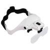 1Pc Head-mounted Magnifying Glass Five Different Magnification Lenses 2 LED Lights Maintenance Inspection