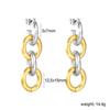 Fashionable Stainless Steel Love Heart Butterfly Earrings For Girls, Cute Jewelry INS Design, Versatile Punk Irregular Earrings