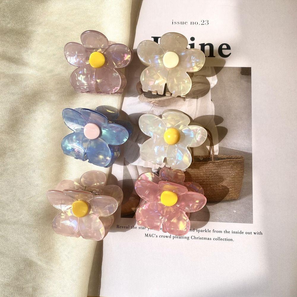 Hair Claws French Small Hair Clip Flower Hair Claw Korean Style Headwear Female Hair Accessories