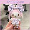 Плюшевый брелок-брелок с персонажем My Melody к годовщине с бантом-клубникой и розой Для подарка и декора
