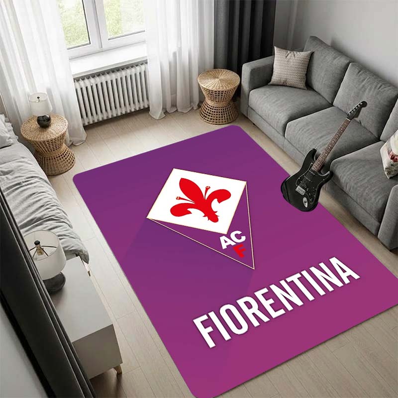 ACF Fiorentina Football Team Player Poster Area Rug, Soccer Star Picture Floor Carpet, Non Slip Mat for Living Room Bedroom, Football Fan Decor