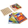 Matching Mosaic Pegboard Toys Mushroom Peg Button Art Toy Early Learning Toys for Children