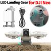 LED Light Landing Gear Luminous Rechargeable Lighted Kickstand Battery Lightweight Protector for DJI Neo Drone Accessories