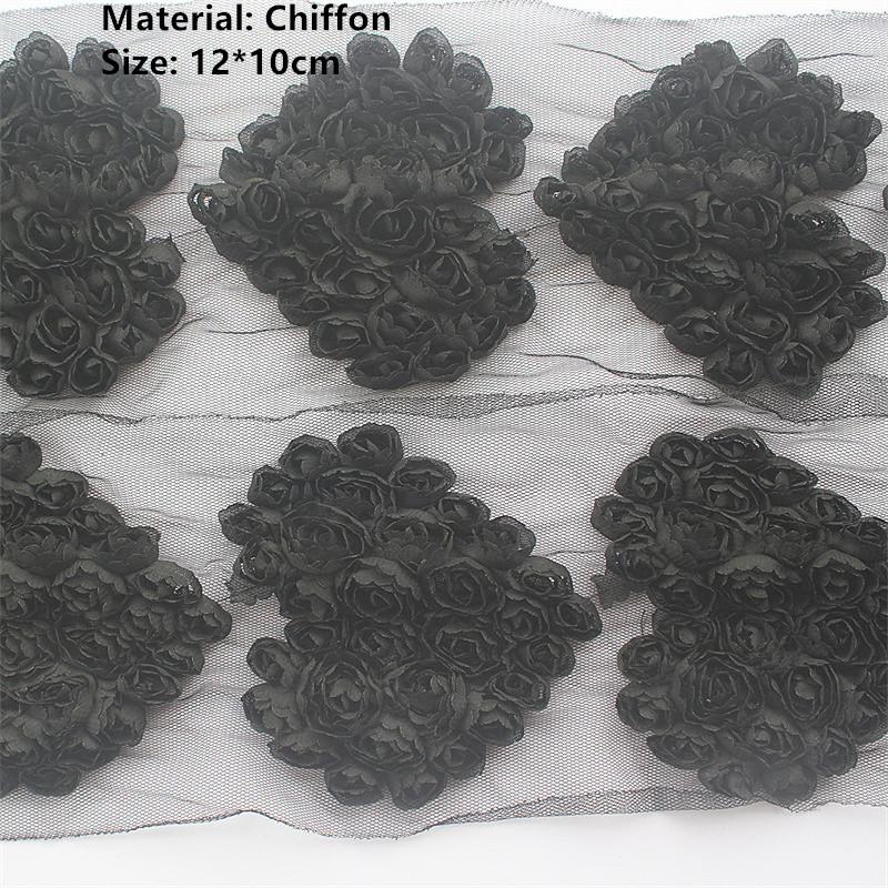 20 шт. Большие шифоновые розы в форме сердца, нашивки для DIY, одежда для маленьких девочек, платье, ромпер, рубашки, швейные украшения, материалы для бантов для волос