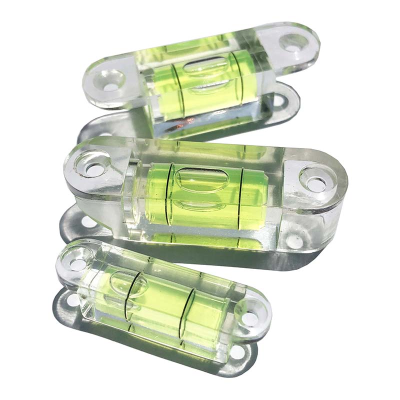 Acrylic Square Spirit Level Bubble Blister with Mounting Holes Horizontal Ruler Length 55mm 54mm 39mm Available 1piece