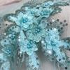 Bead Phoenix Tail Flower Flower Mesh 3D Embroidery Patches New Clothing Sew Patches  Clothes