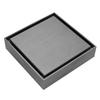 Factory Price square 4 Inch Commercial Concealed Tile Insert Brass Gray Black Floor Drain