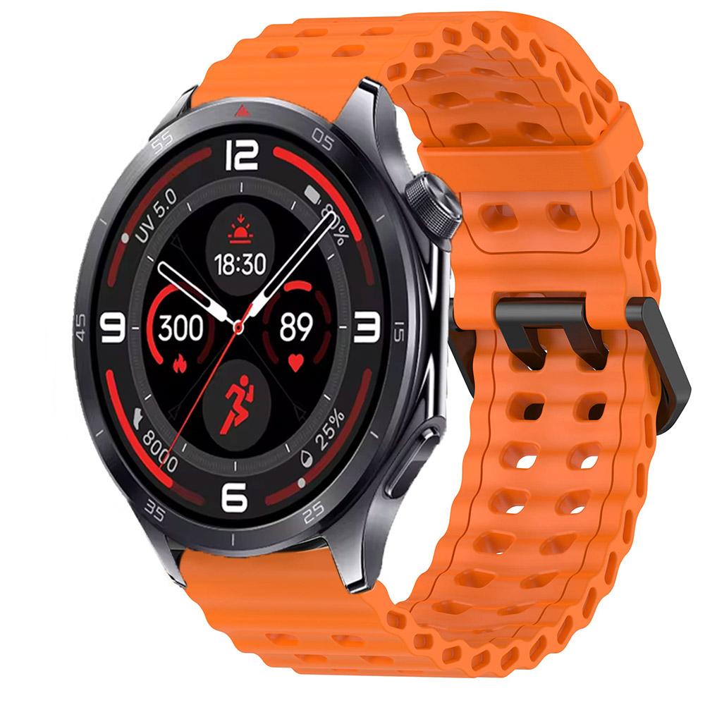 22-мм силиконовый ремешок 'Ocean' для OnePlus Watch 3 46 мм/2/2R/Lite, спортивный дышащий браслет для Watch 4 Pro/X X2/X3, аксессуары