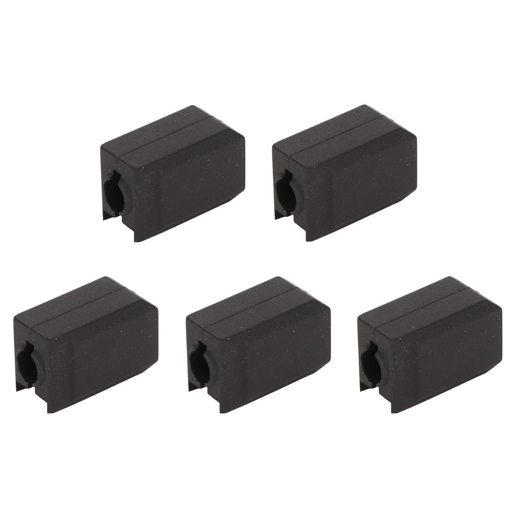 5Pcs Extruder Hotend Cover Black Silicone Anti Stick Stable Heater Block Cover for Bambu Lab X1
