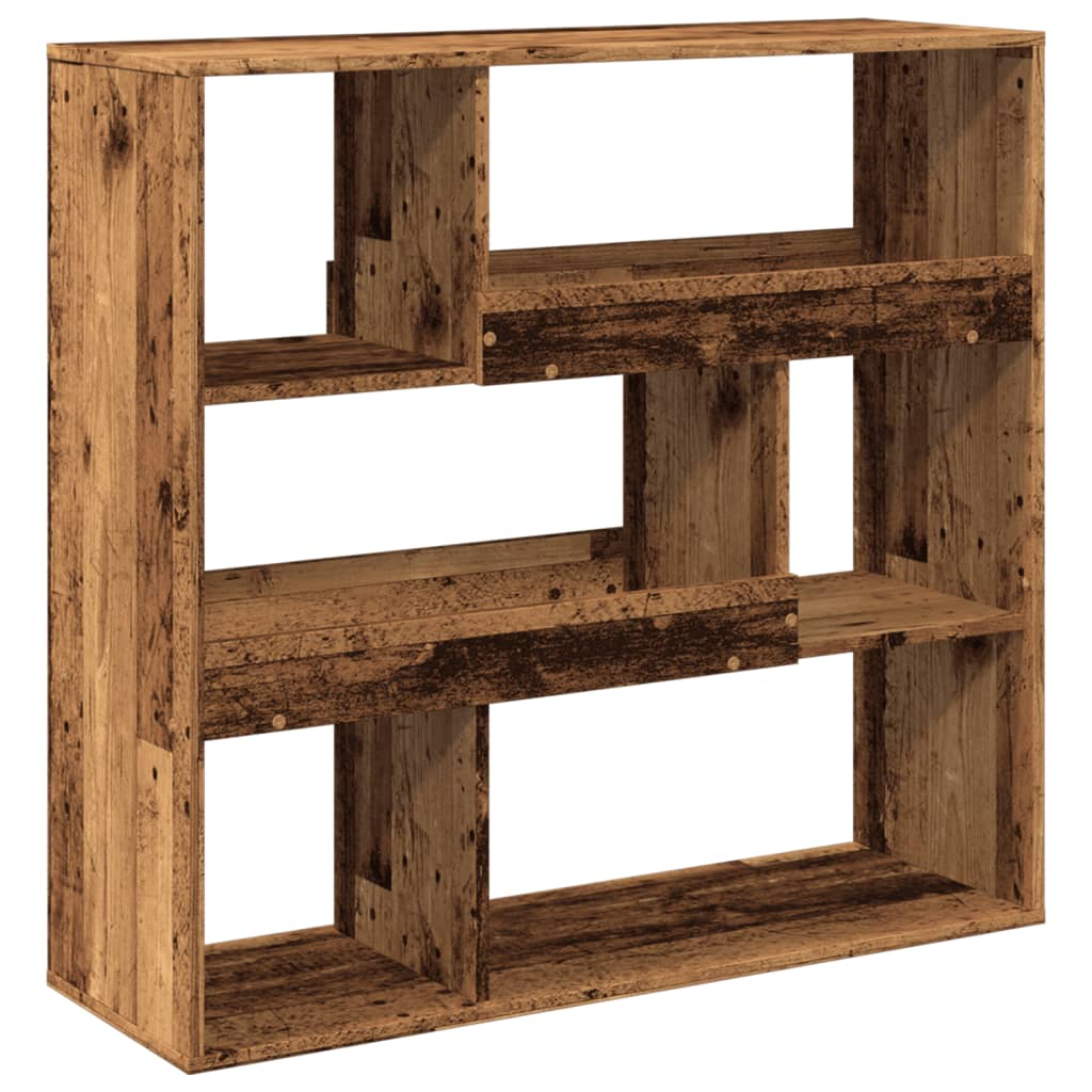 Room Divider with Vintage Wood Look 100 x 33 x 94.5 cm Engineered Wood