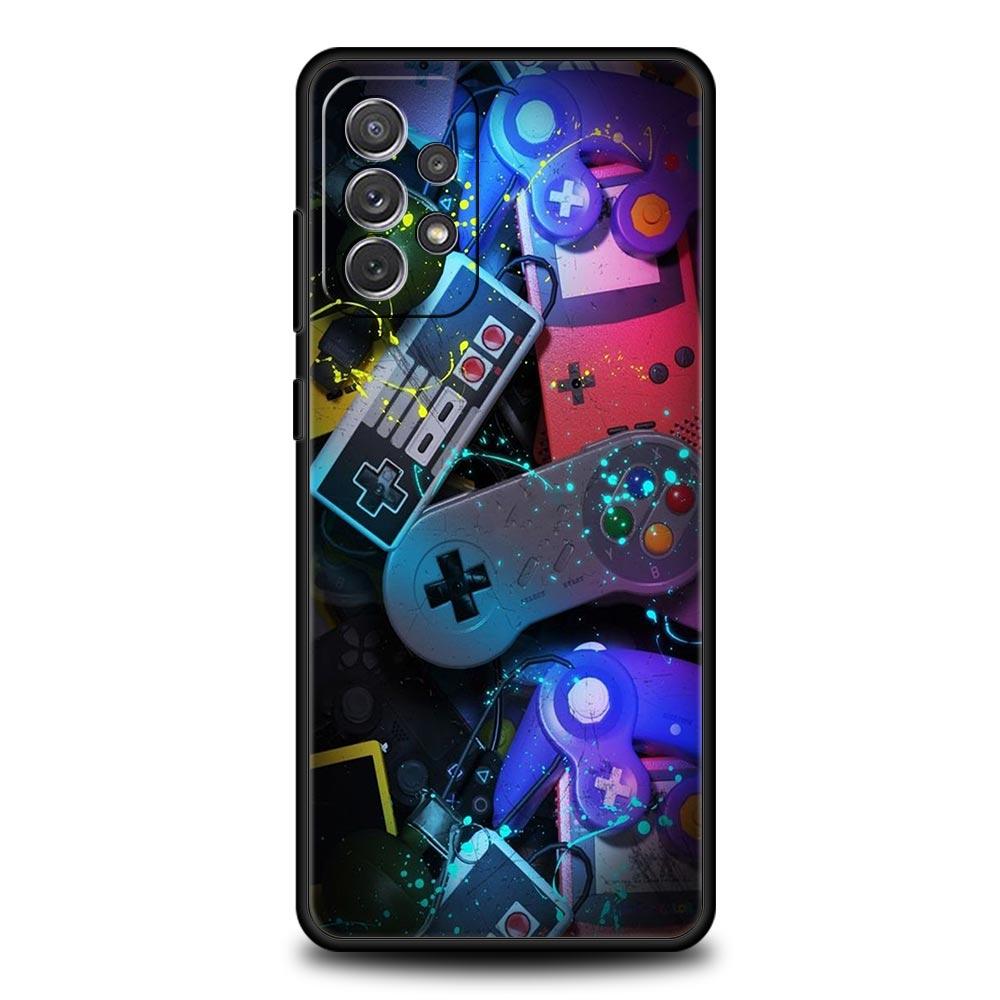 Игровой контроллер Графический чехол для телефона Для Samsung Galaxy A17 A07 A55 A35 A25 A15 A05 A33 A31 A23 A21s A13 A41 A73 A53 A51 A71 Чехол