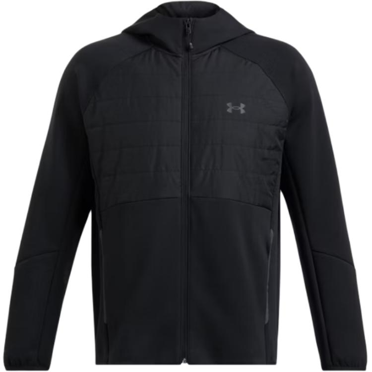 Under Armour Unstoppable Waterproof Hooded Zip Fashion Jacket Men Jacket Black 1388905-001