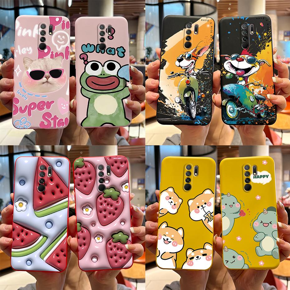 Чехол для Xiaomi Redmi 9 Чехол-крышка для Redmi 9 Prime M2004J19G M2004J19C redmi9 Милый Мультяшный Медведь Силиконовый ТПУ Мягкий Чехол для Телефона Задняя Крышка