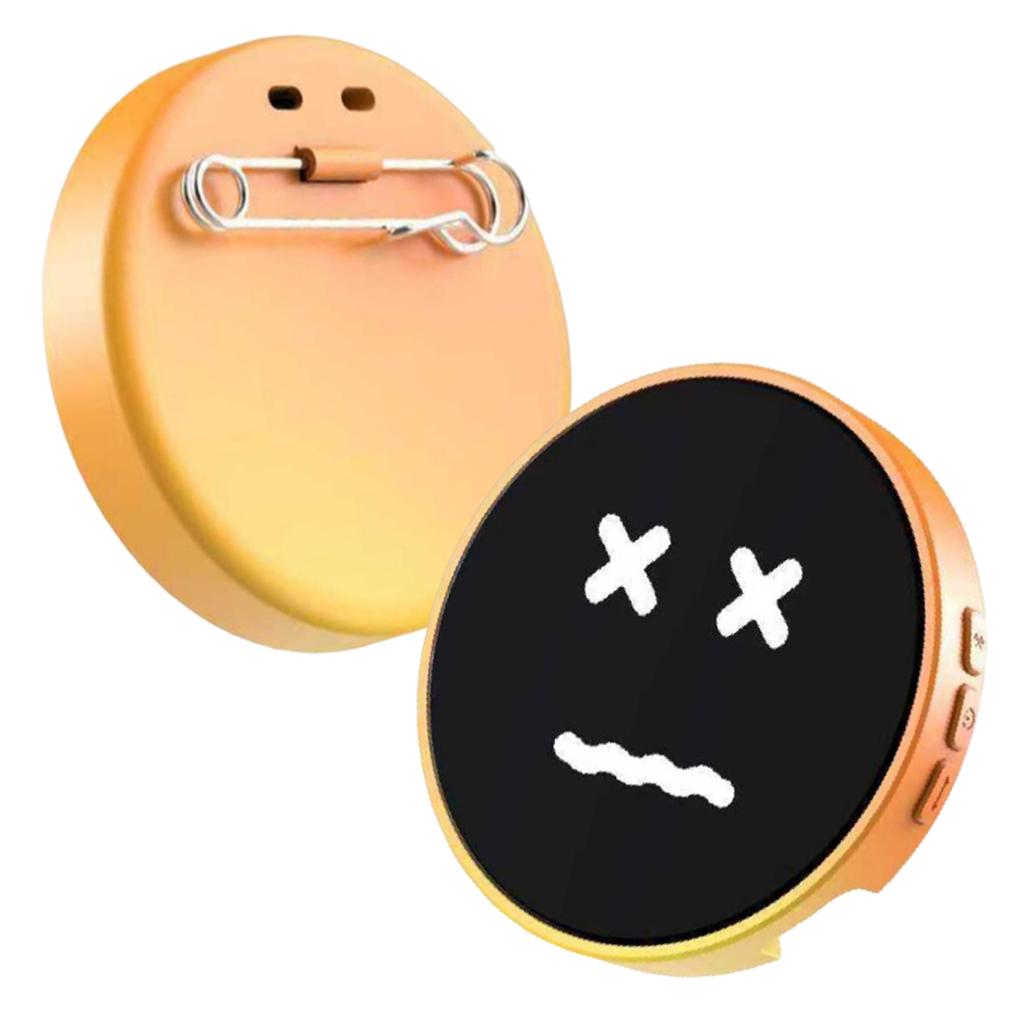 Динамичный электронный значок-дисплей, Умный Bluetooth-значок с аниме, Цифровой экран для отображения, Модный электронный значок, Подарок, Отображение текста и коротких видео