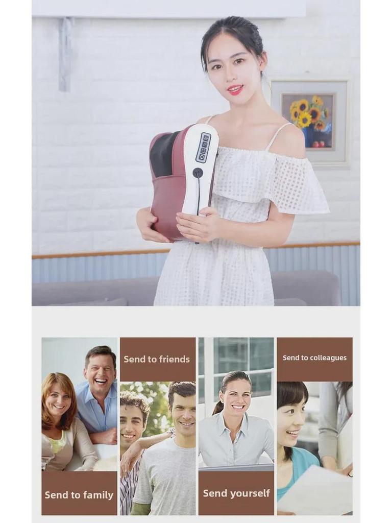 Электрическая подушка-массажер для всего тела - Подарок для облегчения боли в шее, плечах, спине и пояснице