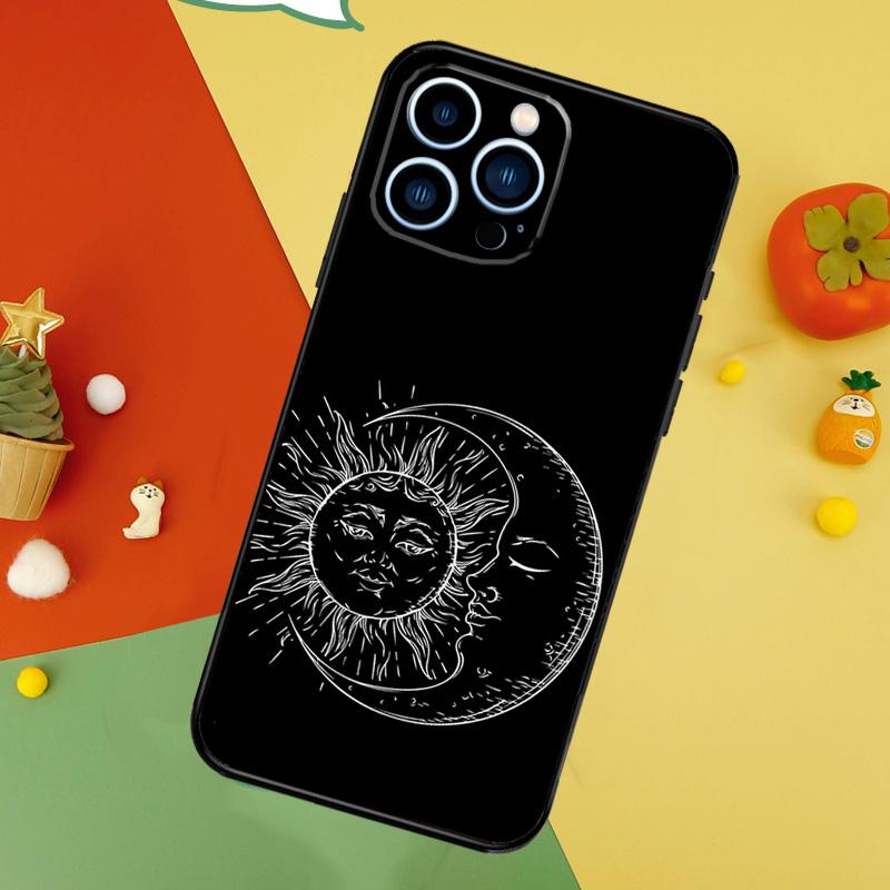 Чехол для телефона «Солнце Луна Знаки Зодиака Небесные» для iPhone 17 Pro Max 16 15 14 12 11 13 Pro Max Plus 12 13 Mini 16e 17 Air Cover