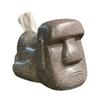 Sac Taske Moai Statue Tissue Case, Fun Item, Moai Tissue Holder, Funny Gift (Dark Gray)