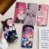 Чехол для телефона с аниме-девушкой Re Zero R-Ram для Samsung S25,S24,S21,S22,S23,S30,Ultra,S20,Plus,Fe, Мягкий силиконовый черный чехол
