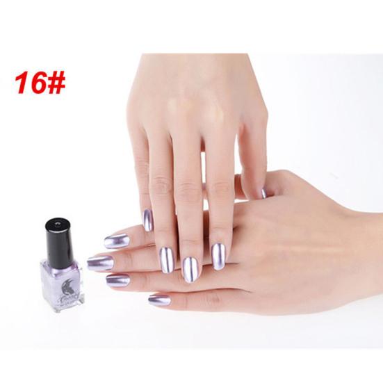 Инструмент для маникюра с металлическим хромированным зеркальным эффектом, 6 мл?Наклейка с лаком для дизайна ногтей