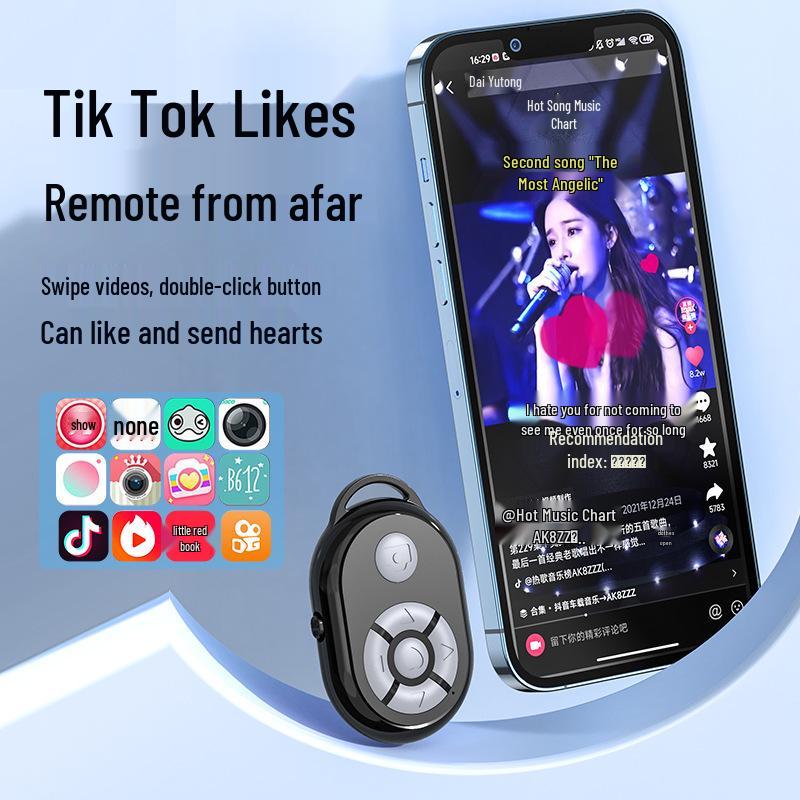 Multifunctional Wireless Bluetooth Selfie Stick Remote for Android/iOS