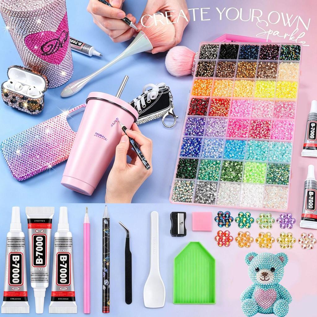 Набор желе-смолы AB-цвета на 31 и 48 ячеек для DIY-дизайна ногтей, одежды и чехлов для телефонов.