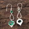 Chrome Diopside Gemstone 925 Sterling Silver Jewelry Earrings 2.50" Gift For Her EE-132-7