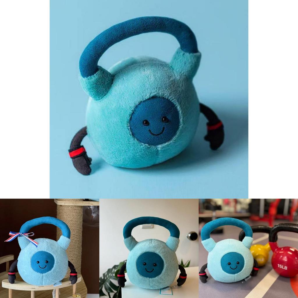 Amuseables Jellycat Гантель для тренировок Плюшевая игрушка с мягким коротким плюшем Для подарка и коллекции