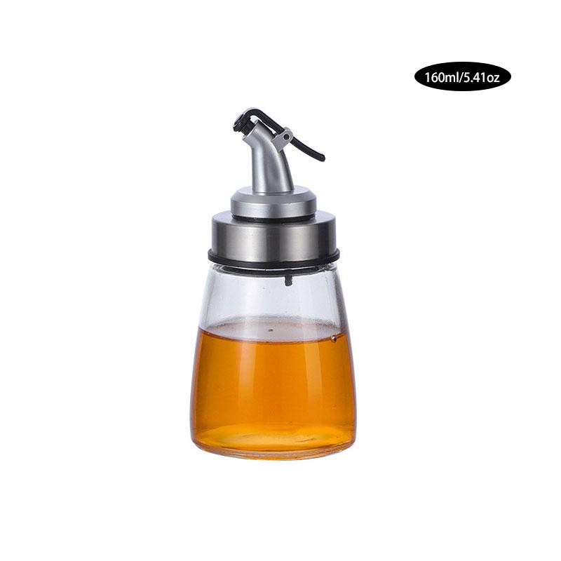 160/200/300/500ML Cooking Seasoning Bottle Dispenser Sauce Bottle Glass Storage Bottles for Oil and Vinegar Creative Kitchen Tools Accessories