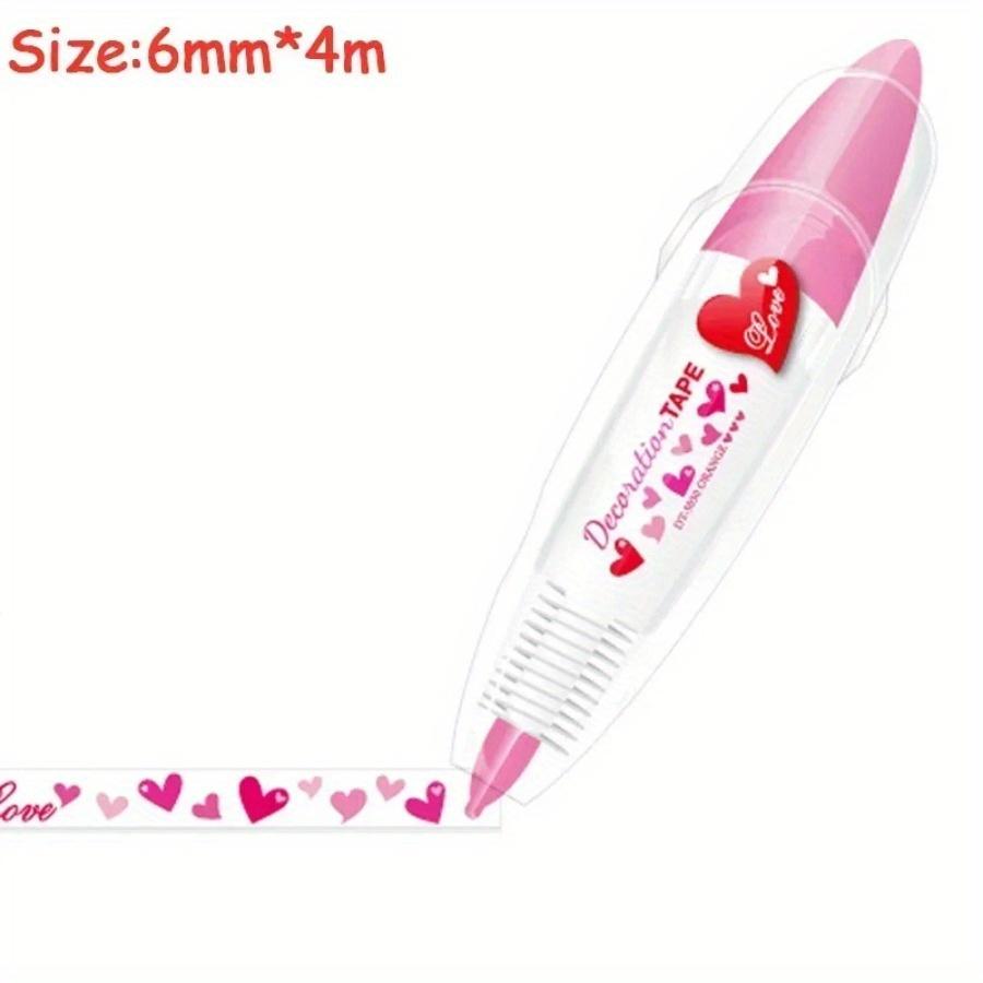 Kawaii корректирующий пояс Kawaii аксессуары для девочек, декоративные наклейки для рук, маркерная ручка, школьные канцелярские принадлежности, офисные принадлежности