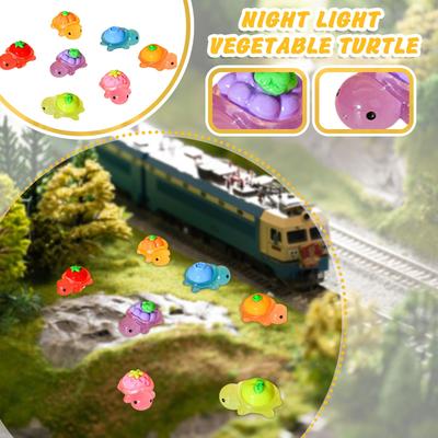 Ночной свет, 50 шт. Миниатюрные фигурки для прятаться, фигурки животных, для украшения сада своими руками, кукольный домик, микроландшафт