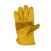 1 Pair Yellow Cowhide Heavy Duty Safety Protective Driver Working Welding Stretchable Mechanic Glove Leather Work Gloves For Men