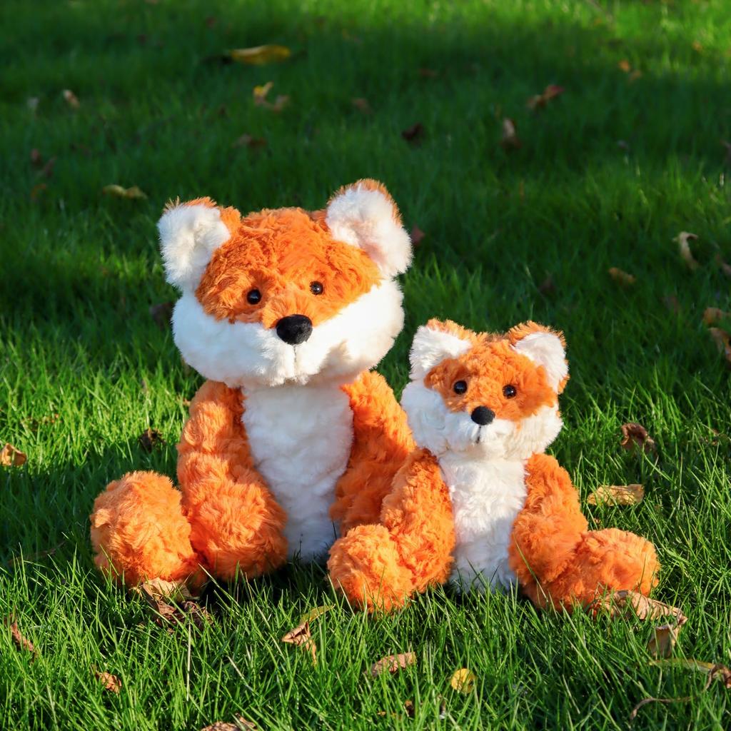 Apricot Lamb Flower Fox Plush Toy for Soft and Fluffy Flower Fox for Girls and 20cm Kids, Cute, Boys,