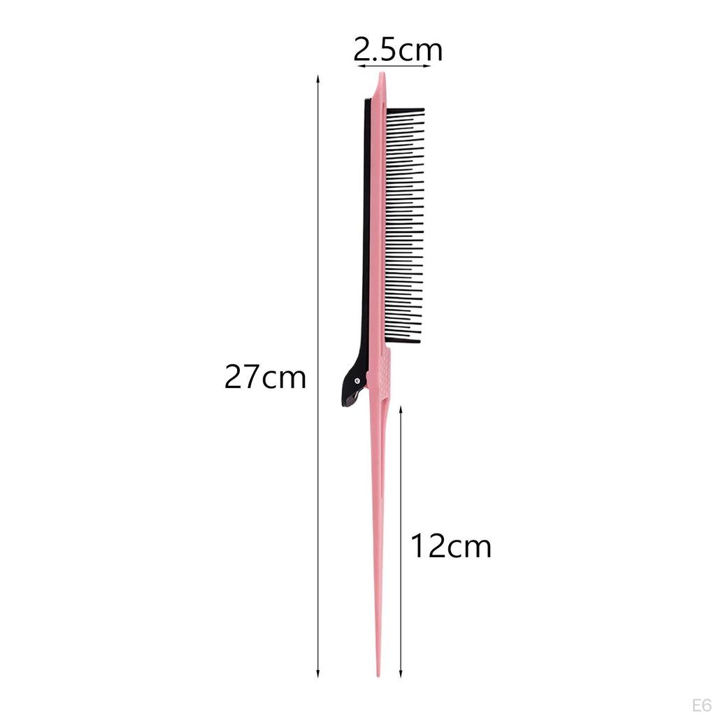 Professional Portable Tail Comb Flat Iron Parting for Hairdressing Highlight Dyeing