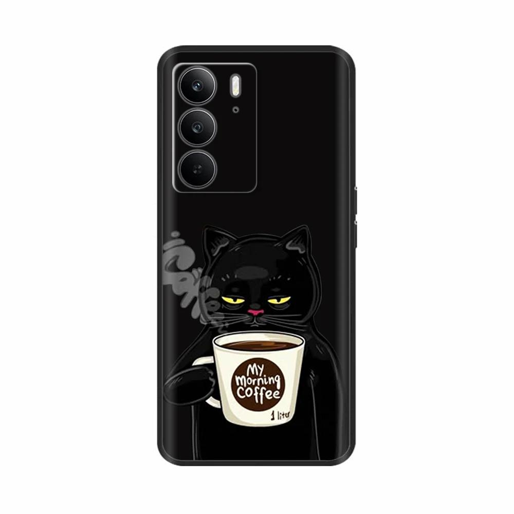 Для Realme 14x 5G Чехлы для телефонов Забавная защита камеры Мягкая жидкая силиконовая задняя крышка для Oppo Realme C75 4G realmeC75 Fundas