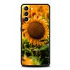 Красивый желтый чехол-подсолнух для Samsung Galaxy S25 Edge S24 S23 S22 Ultra S20 S21 FE 5G S10 S9 Plus S10E Мягкая крышка
