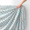 Royal Samt Stoff Polyester Zum Nähen - Motiv Blaue Punkte