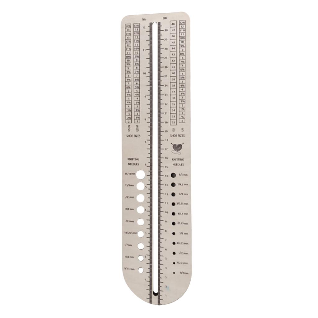 Вязание Носочная линейка Линейка для спиц Многофункциональный Калибр для вязальных спиц Носки Блокаторы для носков Инструмент для вязания носков