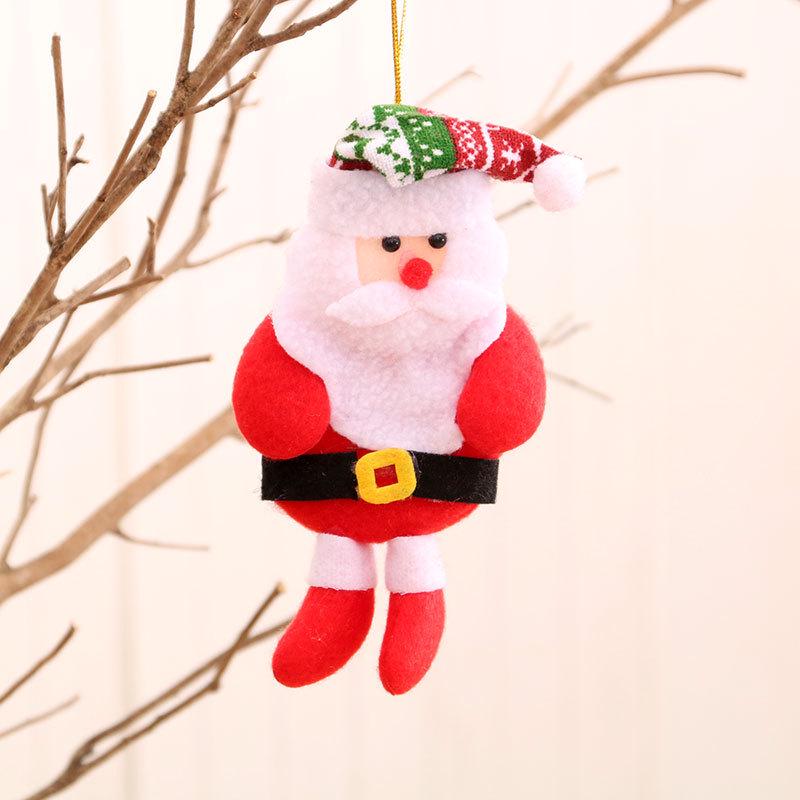 Cross-Border Small Santa Christmas Ornaments - Tree Accessories and Cloth Art Gifts