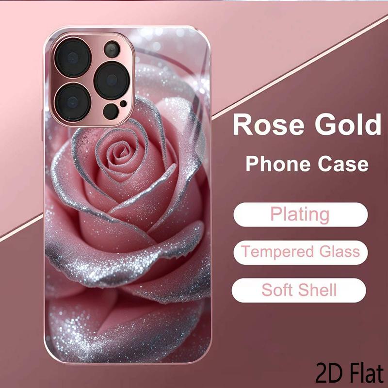 VerRose 2DFlat Для iPhone17 18 16 15 14 13 12 11 Pro Max XS XR 8 7Plus Чехол для телефона Ударопрочный Защитный Задняя крышка