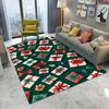 Узор Рождественской елки Подарки Пряничный человечек Ковер Гостиная Диван Спальня Кабинет Кухня Прихожая Дверной коврик Нескользящий Декор Коврик