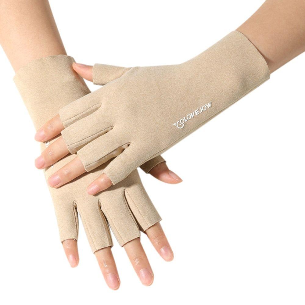 Немецкие бархатные сенсорные перчатки для верховой езды, перчатки с половиной пальцев, перчатки с полупальцами, короткие варежки, теплые перчатки