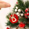 Wooden Elk Christmas Tree Ornaments Wool Felt Elk Hanging Pendant Wooden Deer Ornaments  New Year
