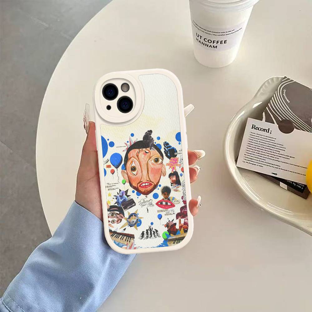 Крутой чехол для телефона M-mac Miller для iPhone 16 15 14 11 12 13 Pro Max Plus Задняя кожаная крышка
