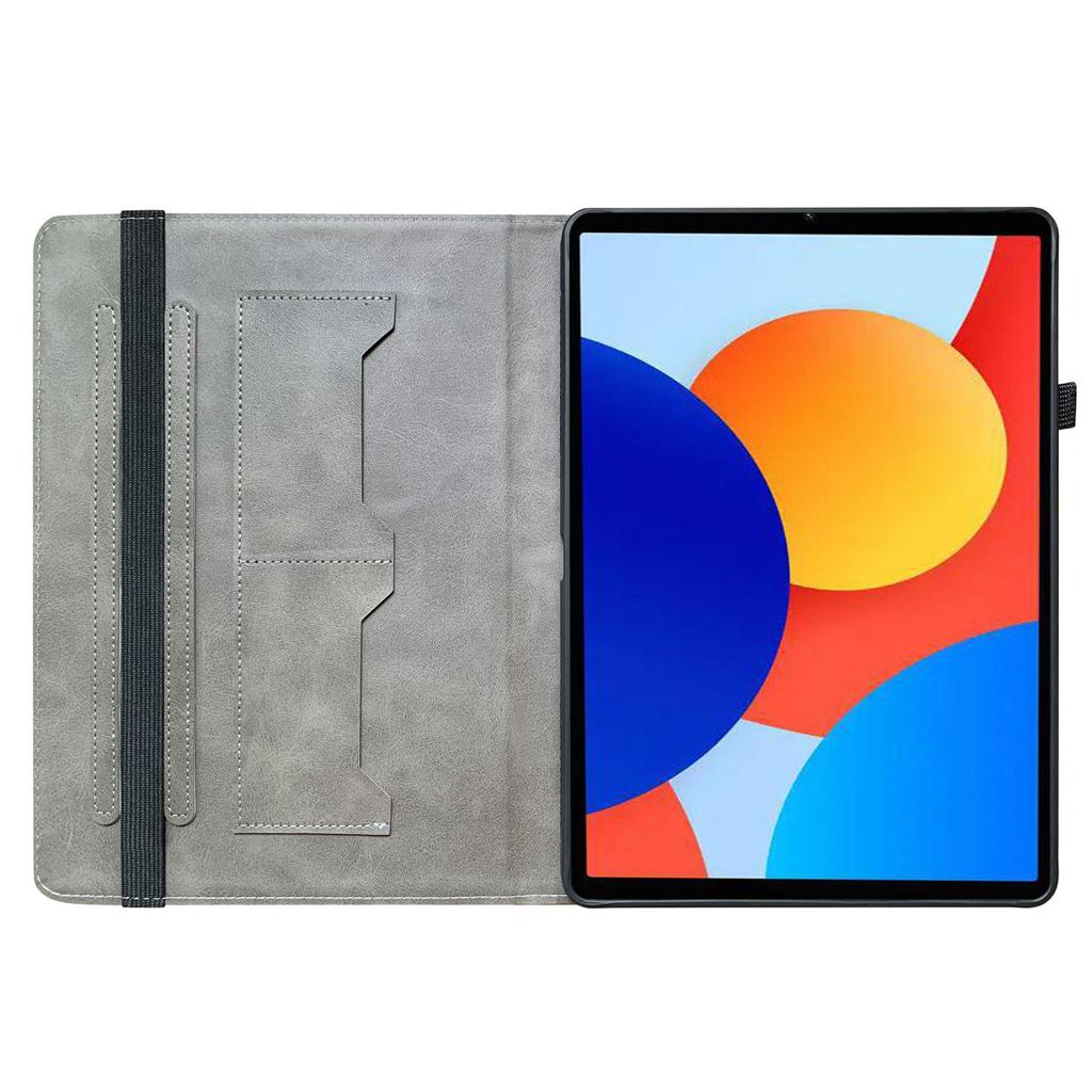 Для Xiaomi Redmi Pad SE 4G 8,7 дюйма Кожаный чехол с принтом и подставкой, Чехол для планшета со слотами для карт