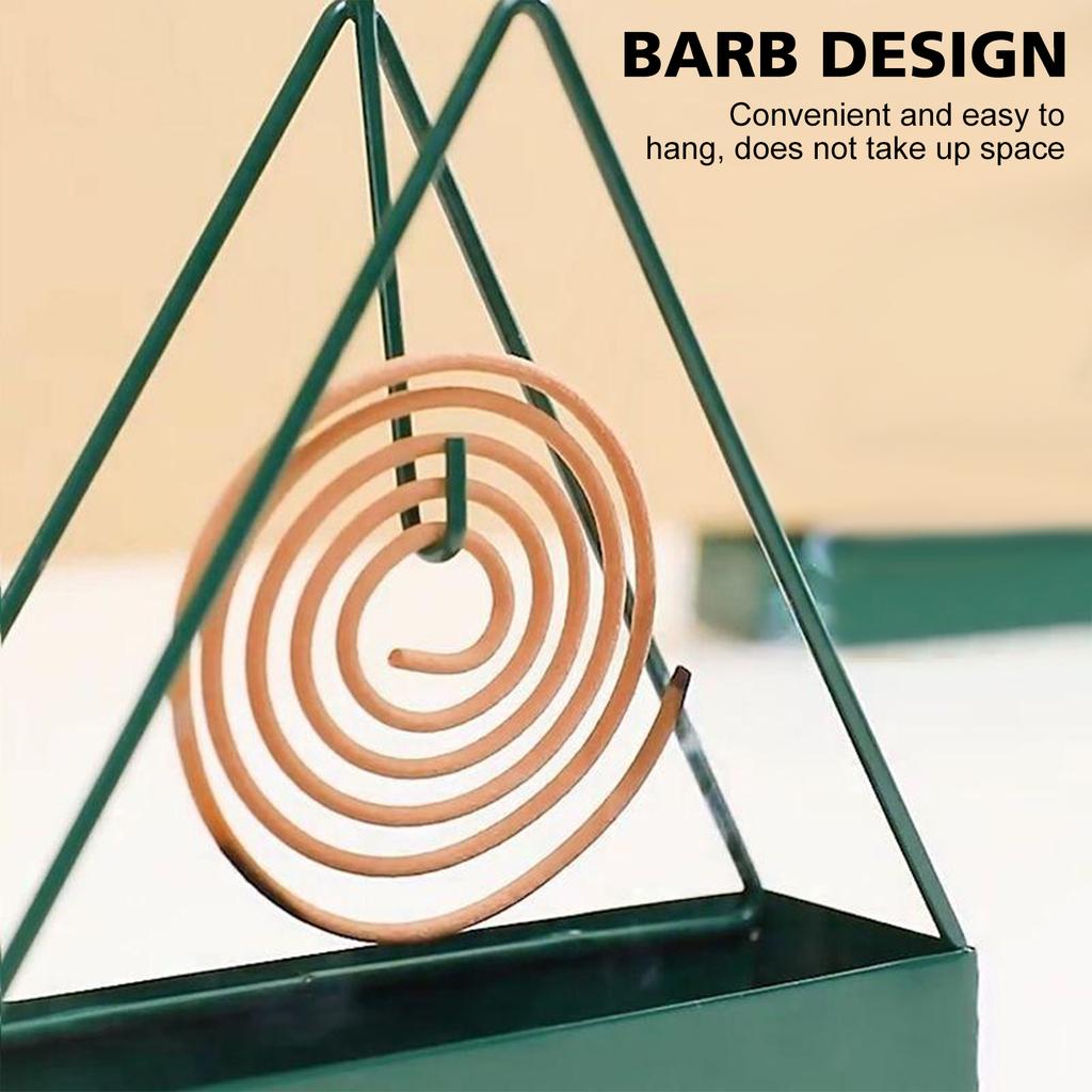 Iron Mosquito Coil Holder Incense Holders Triangular Mosquito Burner Frame Modern Repellent Incense Racks For Household Bedrooms