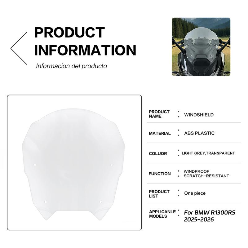 R 1300 RS 2025 2026 Motorcycle Accessories Windshield Wind Deflectors R1300RS R 1300RS For BMW R1300RS RS1300 Windscreen
