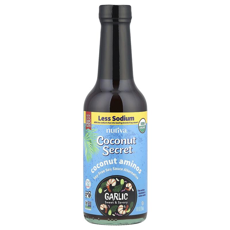 Coconut Aminos, Garlic, 10 fl oz (296 ml)