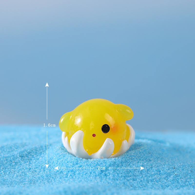 Adorable Resin Ocean Animal Figurines With Cute Cartoon Designs Including Whale Jellyfish Hermit Crab And More