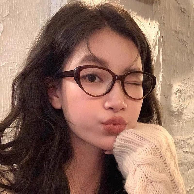 Cat Eye Style Myopia Glasses Women Men Ellipse Nearsighted Eyewear Glasses with Diopters Minus -1.0 -1.5 -2.5 -2.0 Oval Glasses